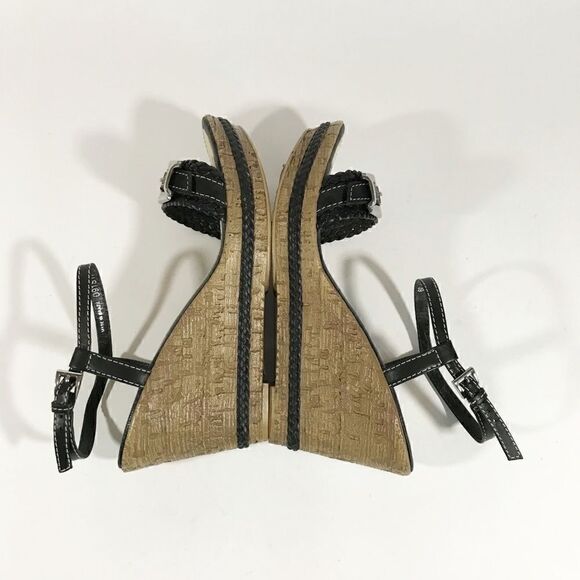 GEOX Faux Cork Wedge Sandals - Picture 5 of 7